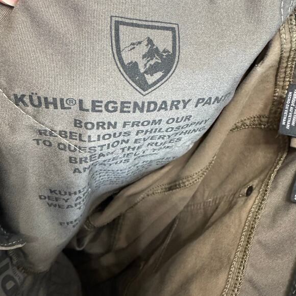 Kuhl Radikl Pants Mens 34x32 Tan Classic Fit Outdoors Hiking Stretch - Picture 12 of 12